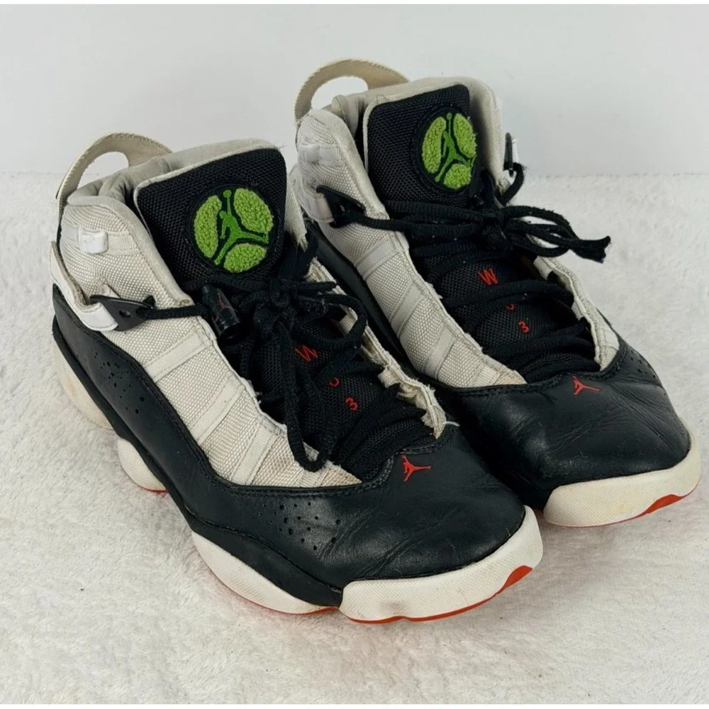 Nike Air Jordan 6 Rings White Black Red Green 2020 Sneakers Men's US 9.5 322992-